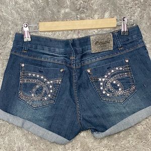Montana Jeans studded jean shorts